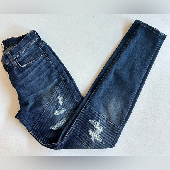 HUDSON | 'Brooklyn Moto Super Skinny' Jeans in Walk of Fame | Size 25 - Picture 5 of 11